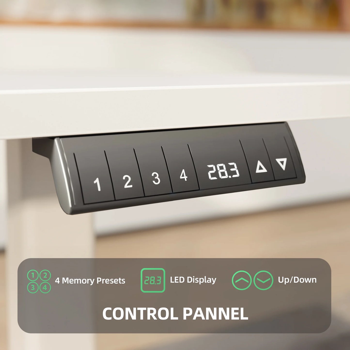 L Shaped Standing Rolling Desk - 63X55 Inch 